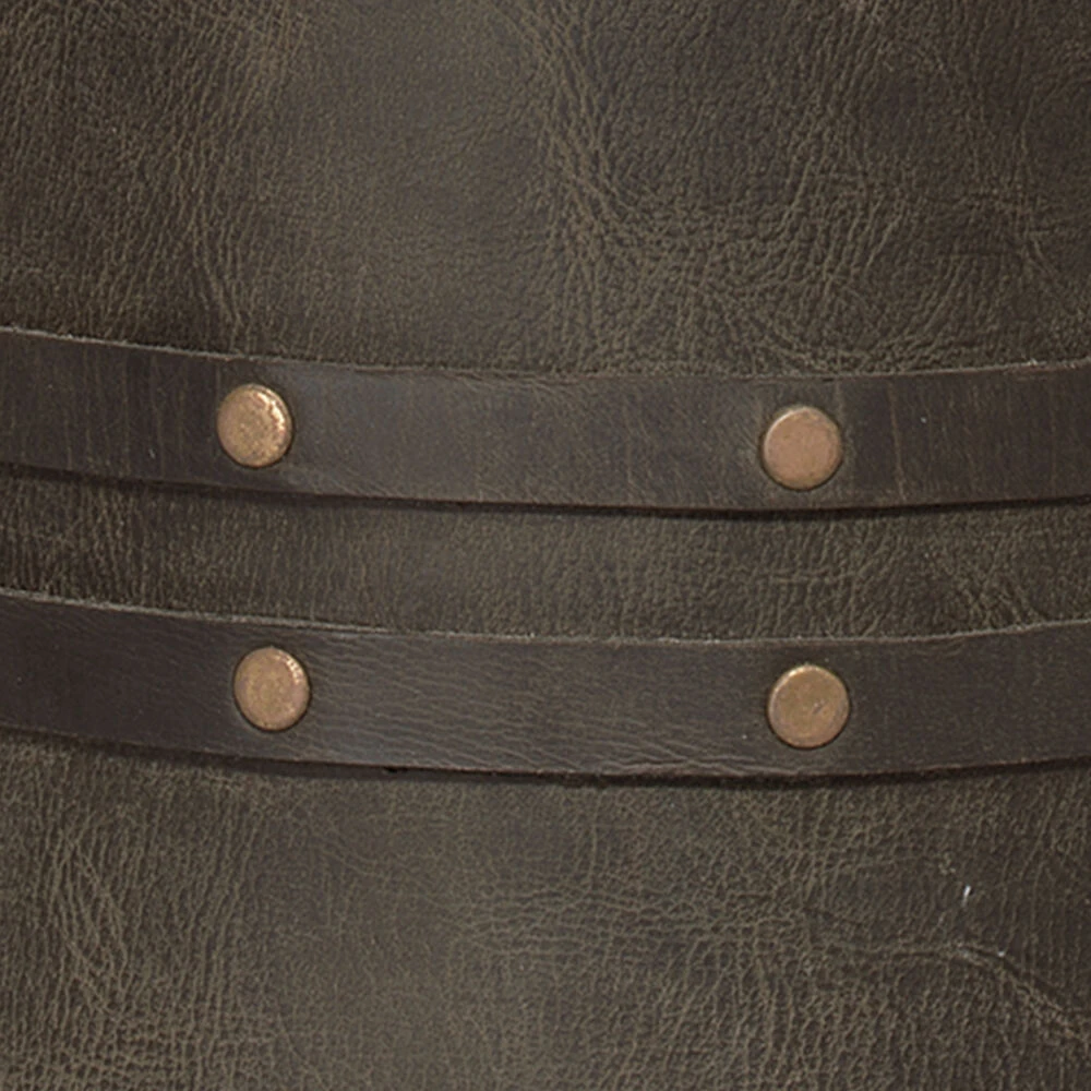 Barrel 29 Inch 150.00 Watt Vintage Leather Table Lamp Portable Light 2 Barrel 29 Inch 150.00 Watt Vintage Leather Table Lamp Portable Light - Image 2