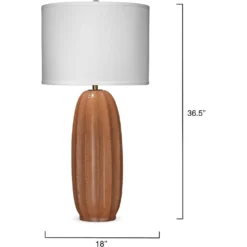 Beckham 36.5 Inch 150.00 Watt Tan Table Lamp Portable Light -Home Decorate Shop 1beck tlca 2