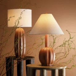 Beckham 36.5 Inch 150.00 Watt Tan Table Lamp Portable Light -Home Decorate Shop 1beck tlca 4