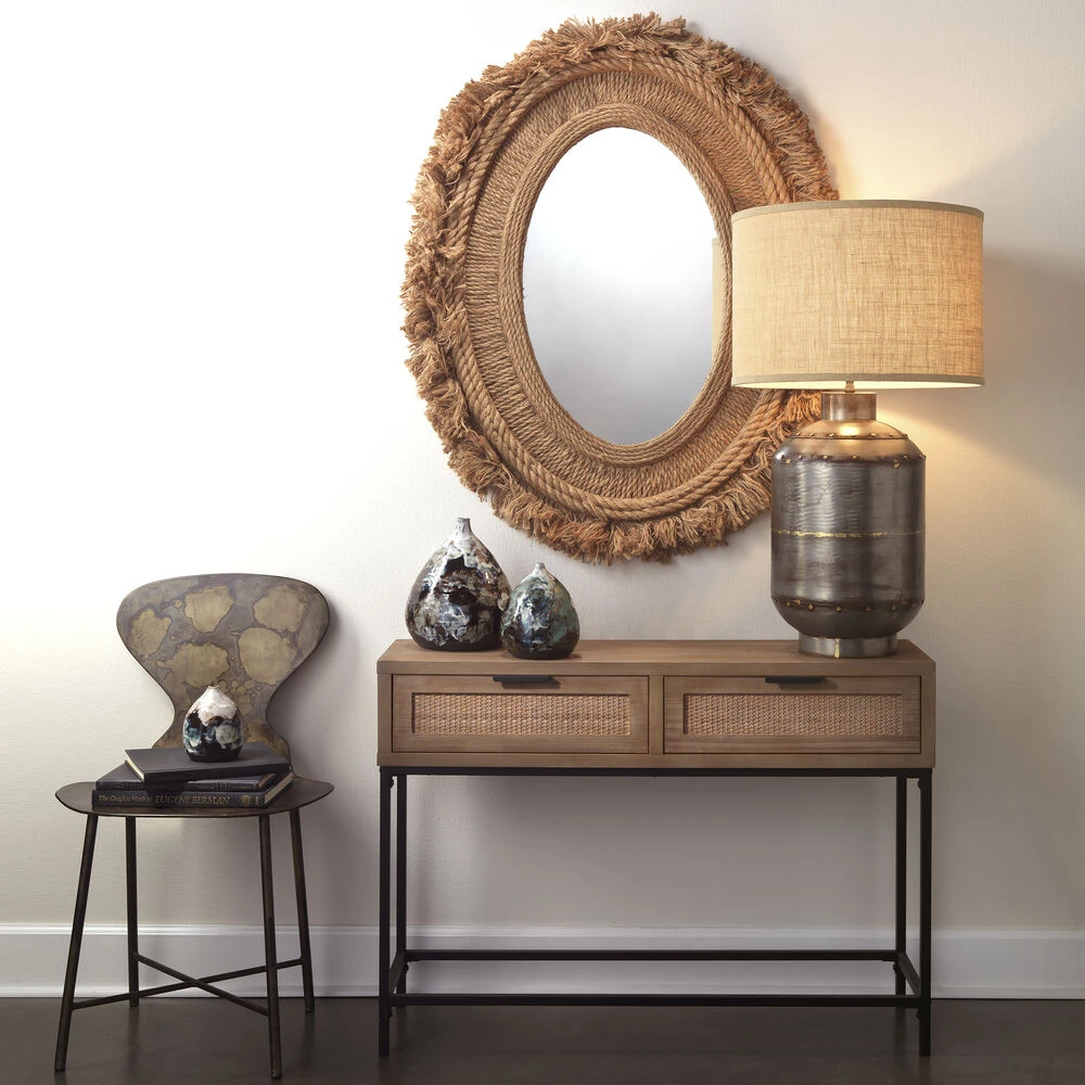 Caisson 35 Inch 150.00 Watt Gun Metal Table Lamp Portable Light 3 Caisson 35 Inch 150.00 Watt Gun Metal Table Lamp Portable Light - Image 3