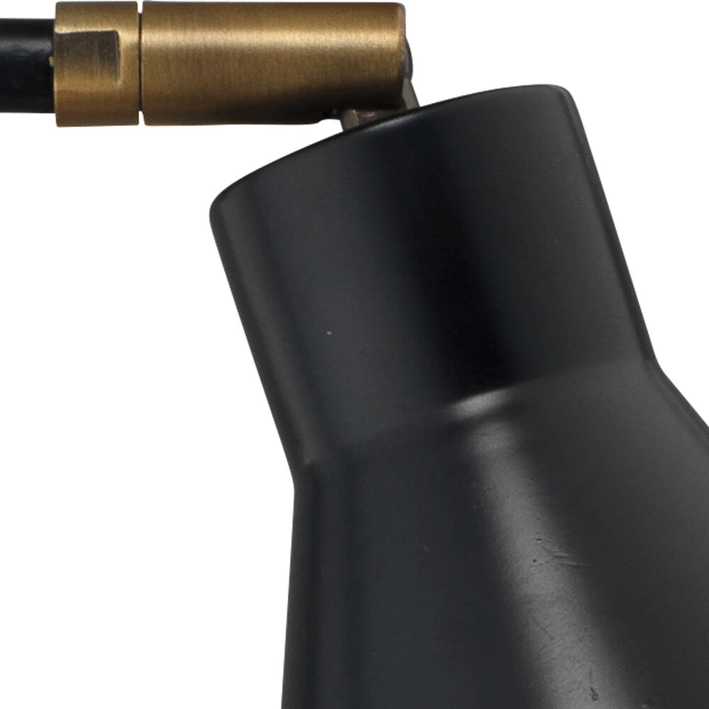 Chronicle 20 Inch 60.00 Watt Black / Antique Brass / White Marble Task Lamp Portable Light 2 Chronicle 20 Inch 60.00 Watt Black / Antique Brass / White Marble Task Lamp Portable Light - Image 2