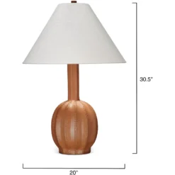 Cole 30.5 Inch 150.00 Watt Tan Table Lamp Portable Light -Home Decorate Shop 1cole tlca 2