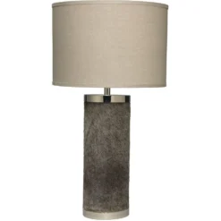 Column 30 Inch 150.00 Watt Grey Table Lamp Portable Light