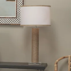 Cylinder Rope 28 Inch 150.00 Watt Jute Table Lamp Portable Light 7 Cylinder Rope 28 Inch 150.00 Watt Jute Table Lamp Portable Light -Home Decorate Shop 1cyli tlju 13