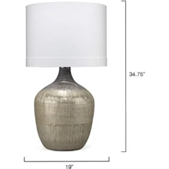 Damsel 35 Inch 150.00 Watt Etched Mercury Glass Table Lamp Portable Light -Home Decorate Shop 1dams tlmg 2