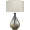 Daybreak 28 Inch 150.00 Watt Grey Enameled Metal Table Lamp Portable Light