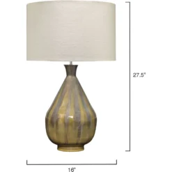 Daybreak 28 Inch 150.00 Watt Grey Enameled Metal Table Lamp Portable Light -Home Decorate Shop 1dayb tlgr 2