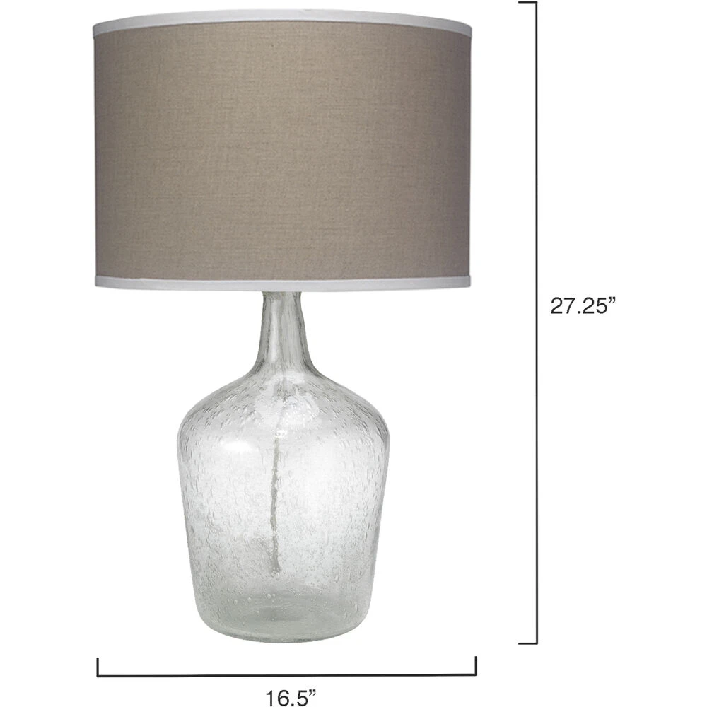 Plum Jar 27 Inch 150.00 Watt Clear Table Lamp Portable Light 2 Plum Jar 27 Inch 150.00 Watt Clear Table Lamp Portable Light - Image 2