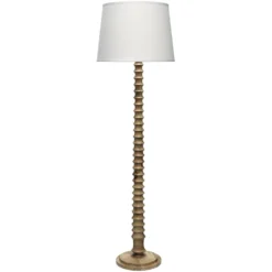 Revolution 63 Inch 150.00 Watt Bleached Wood Floor Lamp Portable Light