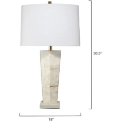 Spectacle 31 Inch 150.00 Watt Horn Lacquer W/ Gold Leaf Accents Table Lamp Portable Light 6 Spectacle 31 Inch 150.00 Watt Horn Lacquer W/ Gold Leaf Accents Table Lamp Portable Light -Home Decorate Shop 1spec tlgo 2