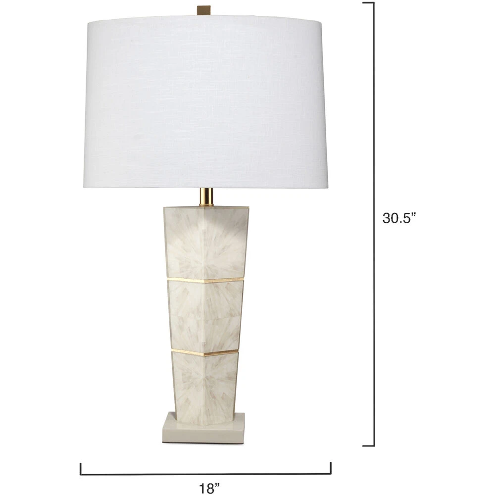Spectacle 31 Inch 150.00 Watt Horn Lacquer W/ Gold Leaf Accents Table Lamp Portable Light 3 Spectacle 31 Inch 150.00 Watt Horn Lacquer W/ Gold Leaf Accents Table Lamp Portable Light - Image 3