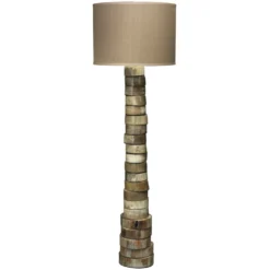 Stacked Horn 60 Inch 150 Watt Horn Floor Lamp Portable Light