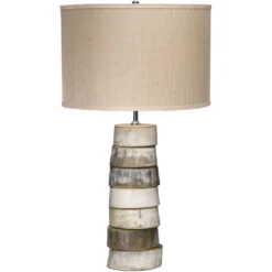 Stacked Horn 27 Inch 150 Watt Horn Table Lamp Portable Light