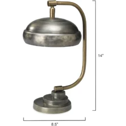 Steam Punk 14 Inch 25.00 Watt Gun Metal Table Lamp Portable Light -Home Decorate Shop 1stea tlgm 5