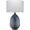 Twilight 35 Inch 150.00 Watt Blue Ombre Enameled Metal Table Lamp Portable Light
