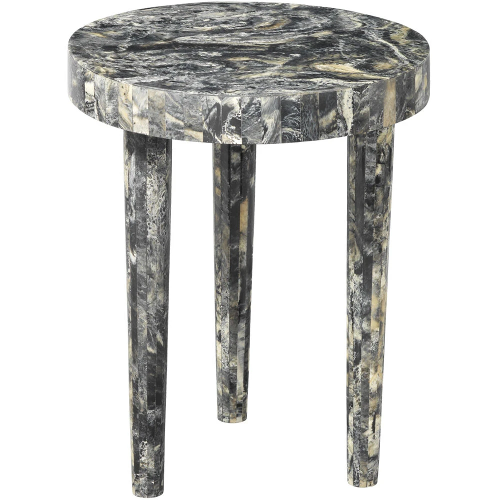 Artemis 20 X 16 Inch Black Resin Side Table 1 Artemis 20 X 16 Inch Black Resin Side Table