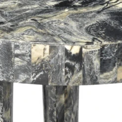 Artemis 16 X 14 Inch Black Resin Side Table -Home Decorate Shop 20arte smbk 3