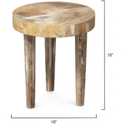 Artemis 16 X 16 Inch Pearl Resin Side Table 7 Artemis 16 X 16 Inch Pearl Resin Side Table -Home Decorate Shop 20arte smpe 2