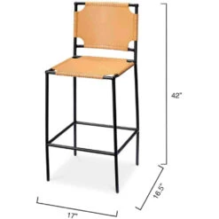 Asher 42 Inch Cashew Bar Stool 6 Asher 42 Inch Cashew Bar Stool -Home Decorate Shop 20ashe bsca 2