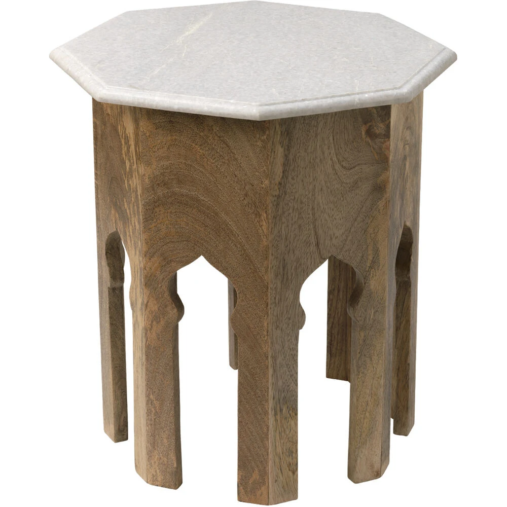 Atlas 18 X 18 Inch White Marble Side Table 1 Atlas 18 X 18 Inch White Marble Side Table