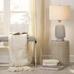 Charlotte 18 X 13 Inch Cream And Grey Side Table -Home Decorate Shop 20char stgr 6