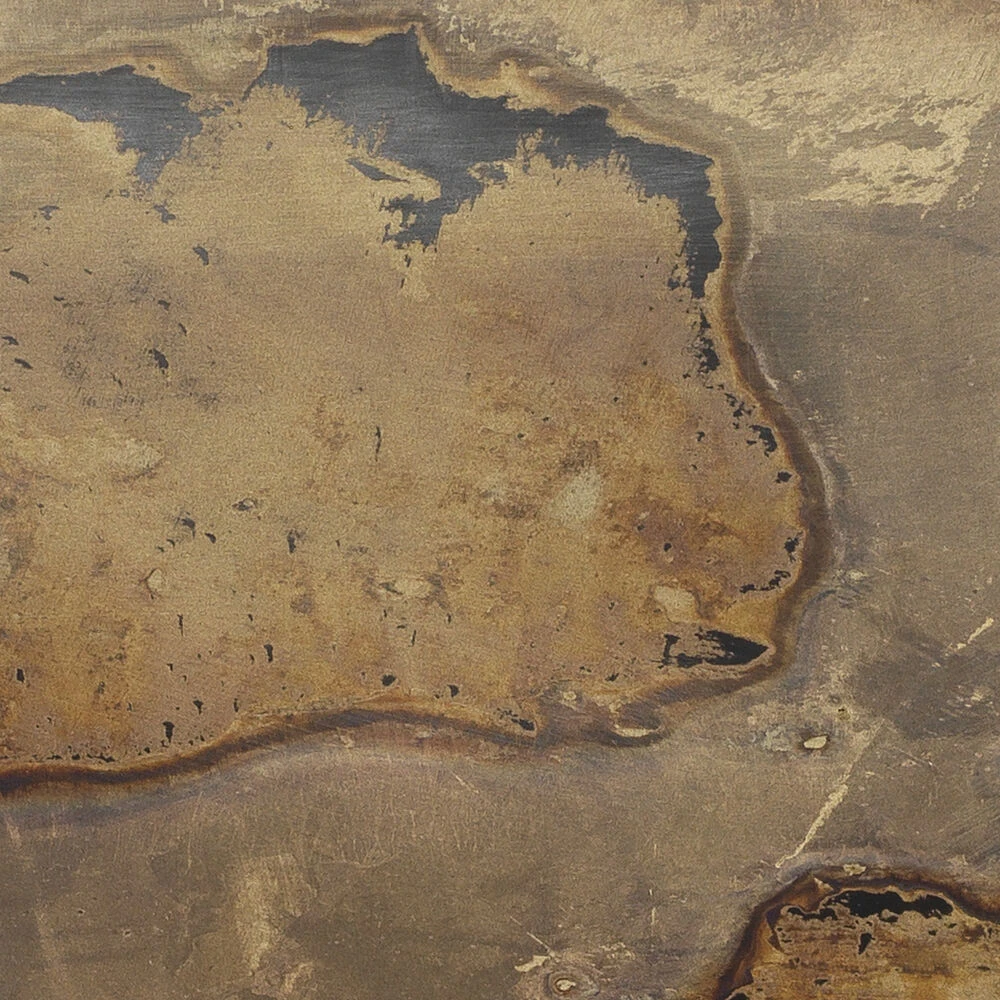 Crown 24 X 21 Inch Acid Washed Metal Side Table 4 Crown 24 X 21 Inch Acid Washed Metal Side Table - Image 4