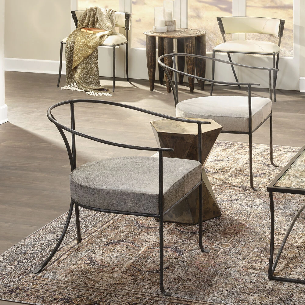 Crown 19 X 17 Inch Acid Washed Metal Side Table 9 Crown 19 X 17 Inch Acid Washed Metal Side Table - Image 9