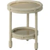 Delta 22 X 18 Inch White Rope Side Table