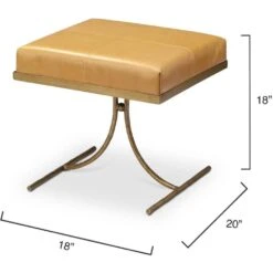 Kai 18 Inch Antique Brass Stool -Home Decorate Shop 20kai stooca 2