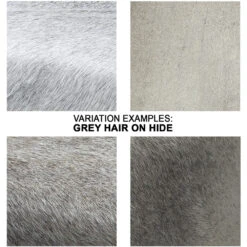 Kai 18 Inch Grey Hide & Black Hand Forged Iron Stool -Home Decorate Shop 20kai stool 8