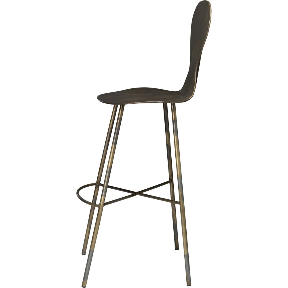 McCallan 46 Inch Acid Washed Metal Bar Stool 3 McCallan 46 Inch Acid Washed Metal Bar Stool - Image 3
