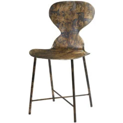 McCallan Metal Acid Washed Metal Dining Chair