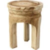 Mesa 17 X 13.5 Inch Natural Wood Wooden Stool