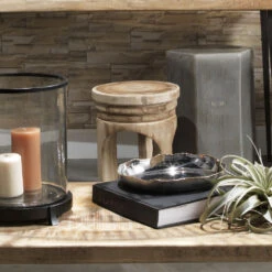 Mesa 17 X 13.5 Inch Natural Wood Wooden Stool -Home Decorate Shop 20mesa stwd 5