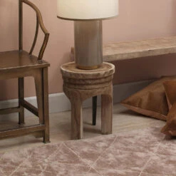 Mesa 17 X 13.5 Inch Natural Wood Wooden Stool -Home Decorate Shop 20mesa stwd 8