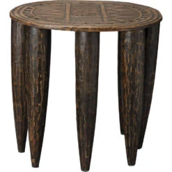 Naga 21.25 Inch Dark Antique Stool -Home Decorate Shop 20naga stdk 4