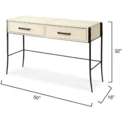 Nevado 50 Inch Off White And Black Console Table 9 Nevado 50 Inch Off White And Black Console Table -Home Decorate Shop 20neva coow 2