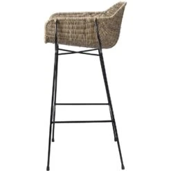 Nusa 40 Inch Natural Rattan & Black Steel Bar Stool 7 Nusa 40 Inch Natural Rattan & Black Steel Bar Stool -Home Decorate Shop 20nusa bsna 2
