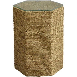 Peninsula 21 X 15 Inch Natural Sea Grass Side Table