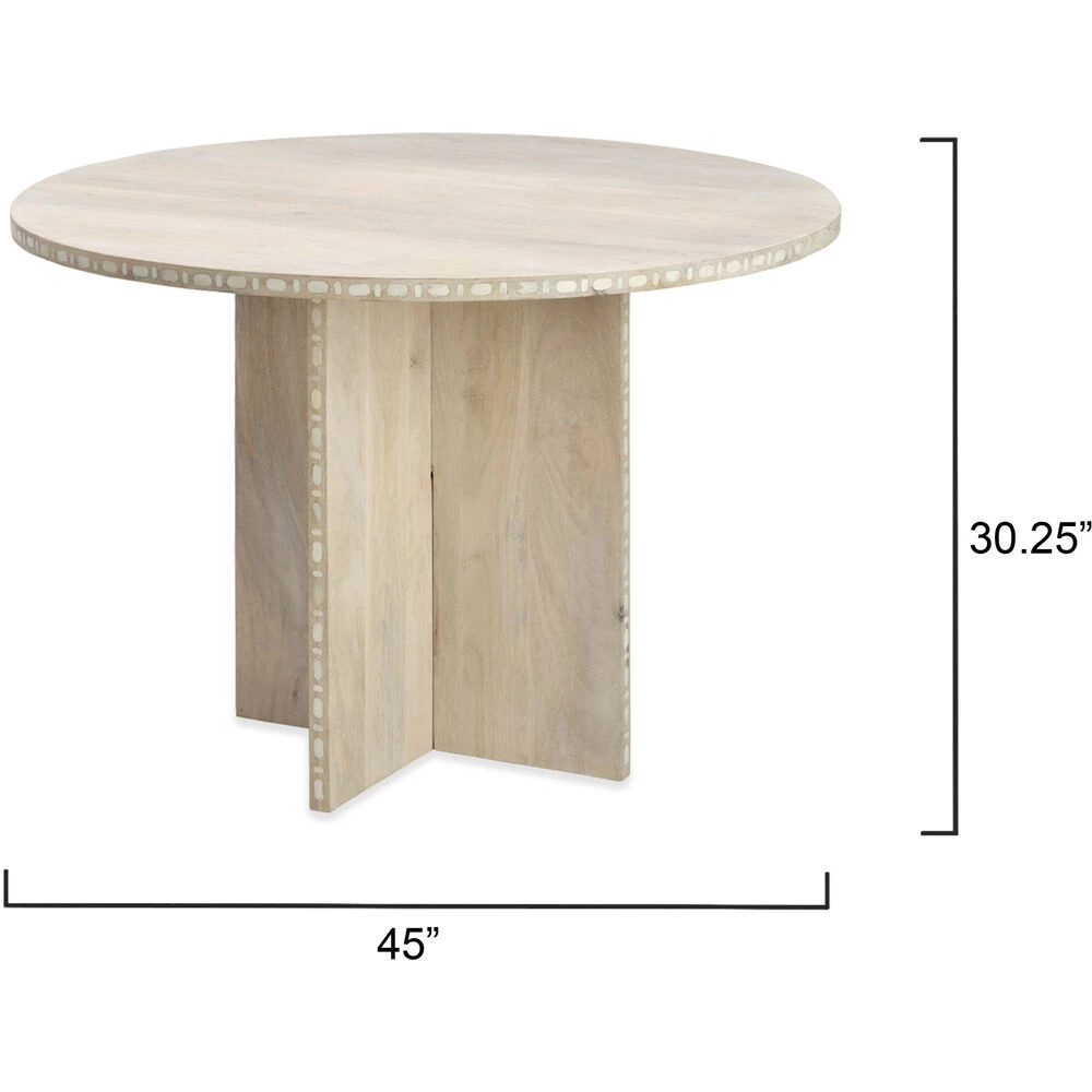 Sama White Patina Bistro Dining Table 3 Sama White Patina Bistro Dining Table - Image 3