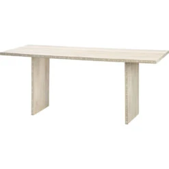 Sama 72 X 30 Inch White Patina Dining Table