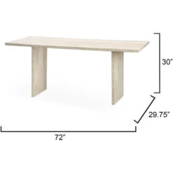 Sama 72 X 30 Inch White Patina Dining Table -Home Decorate Shop 20sama dtna 2
