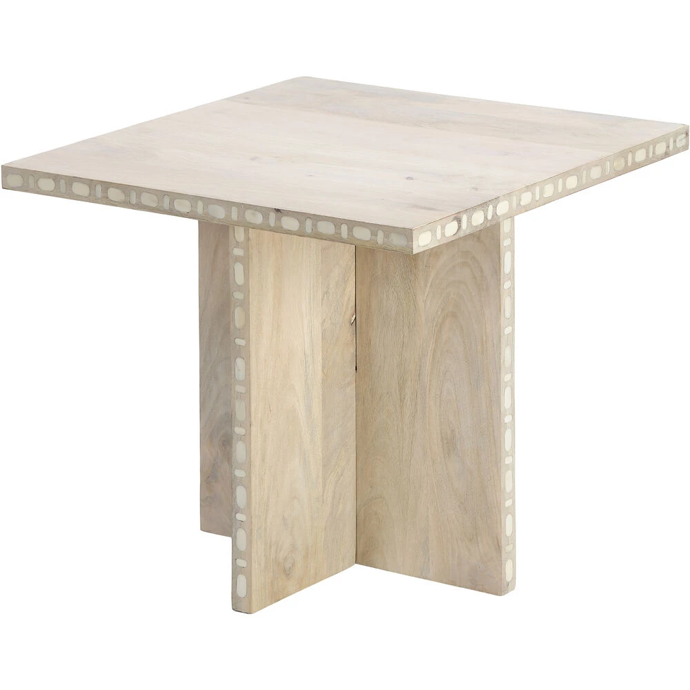 Sama 24 X 20 Inch White Patina Side Table 1 Sama 24 X 20 Inch White Patina Side Table
