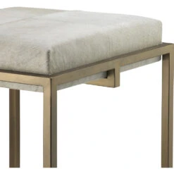 Shelby 27 Inch White Hide & Antique Brass Counter Stool 9 Shelby 27 Inch White Hide & Antique Brass Counter Stool -Home Decorate Shop 20shel cswh 3