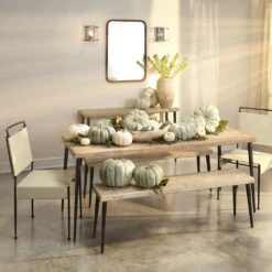 Sweetwater Off White Leather & Black Forged Iron Dining Chair -Home Decorate Shop 20swee dcwh 10