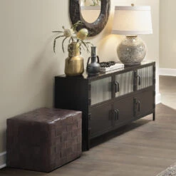 Vitrino 50 Inch Black 6 Door Console -Home Decorate Shop 20vitr6 cobk 10