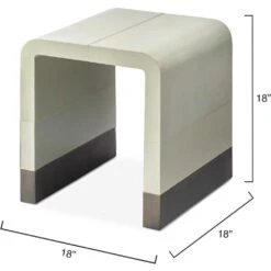 Waterfall 18 X 18 Inch Grey Side Table -Home Decorate Shop 20wate stdg 2