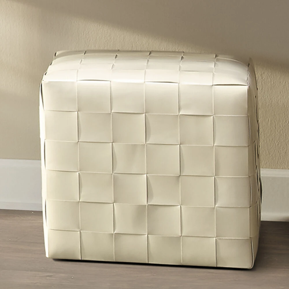 Ottoman 18 Inch Cream Ottoman 2 Ottoman 18 Inch Cream Ottoman - Image 2