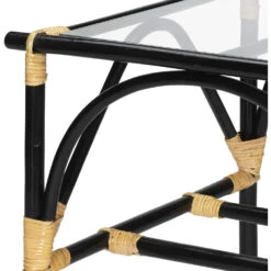Xanadu 24 X 24 Inch Black & Cream Side Table -Home Decorate Shop 20xana stbk 7