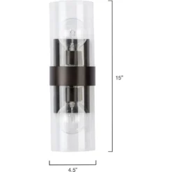 Chatham 2 Light 5 Inch Oil Rubbed Bronze Wall Sconce Wall Light -Home Decorate Shop 4chat scob 2